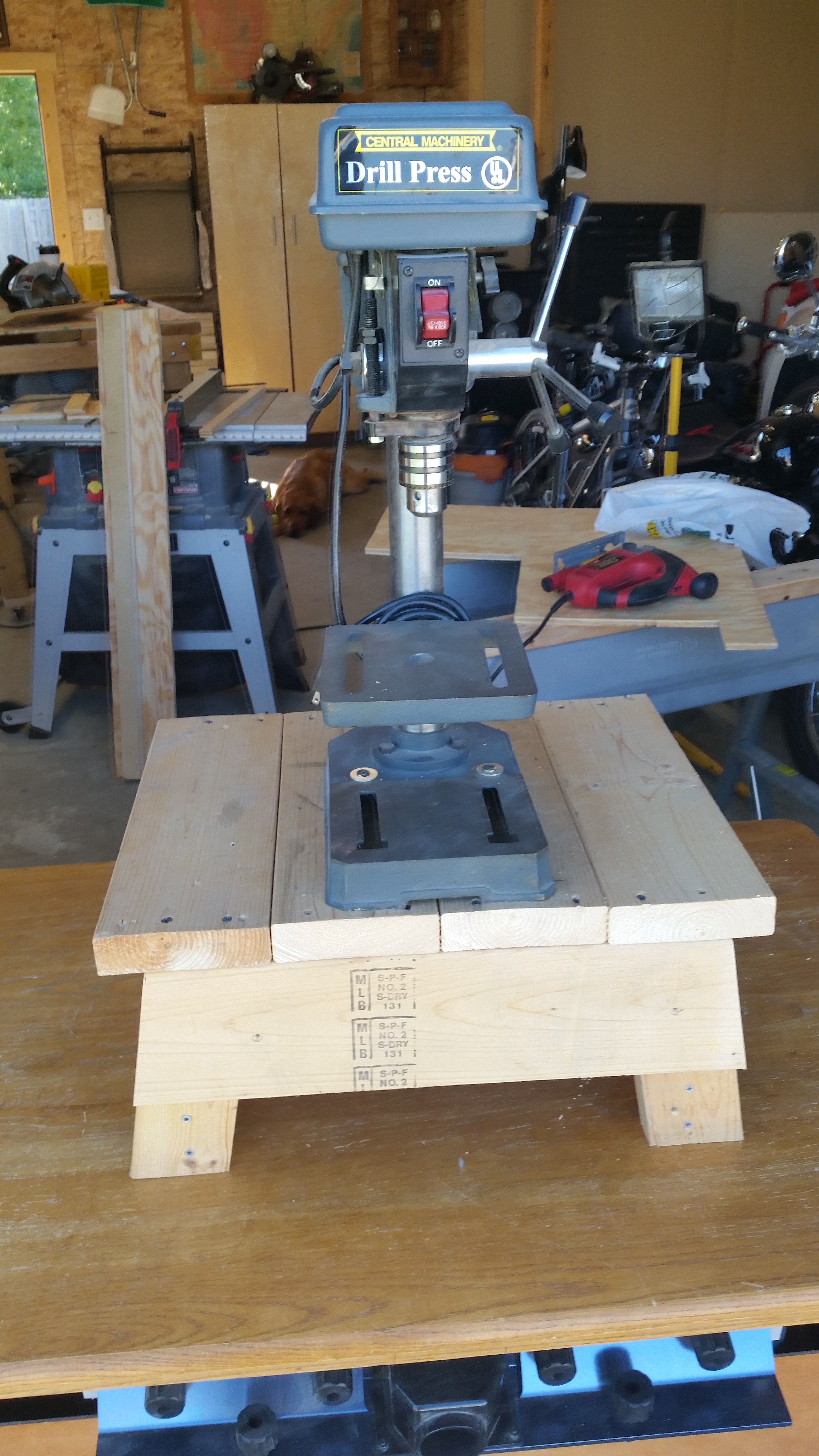 Download Benchtop Drill Press Stand Plans DIY furniture ...